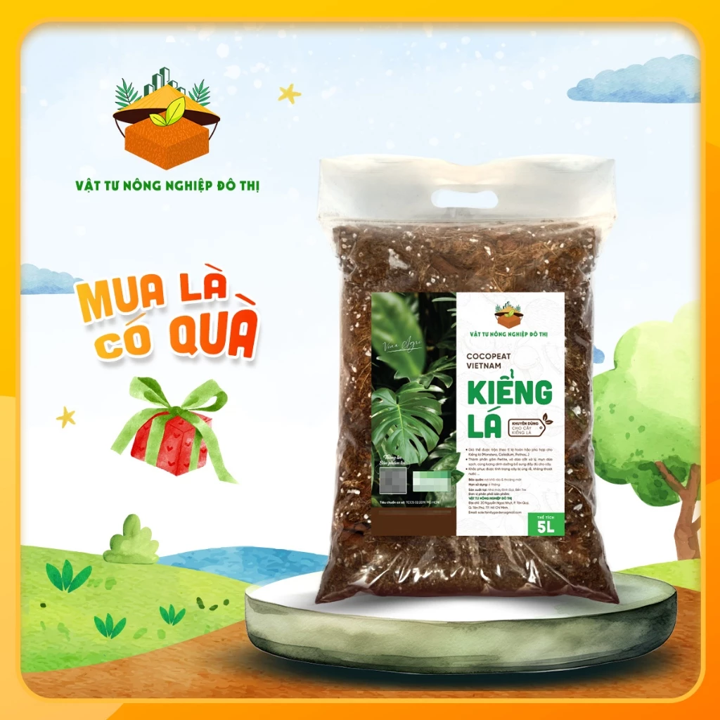 Túi 5L - Giá thể trồng kiểng lá - Giá thể trồng cây chất lượng cao | Độc quyền VTNN Đô Thị